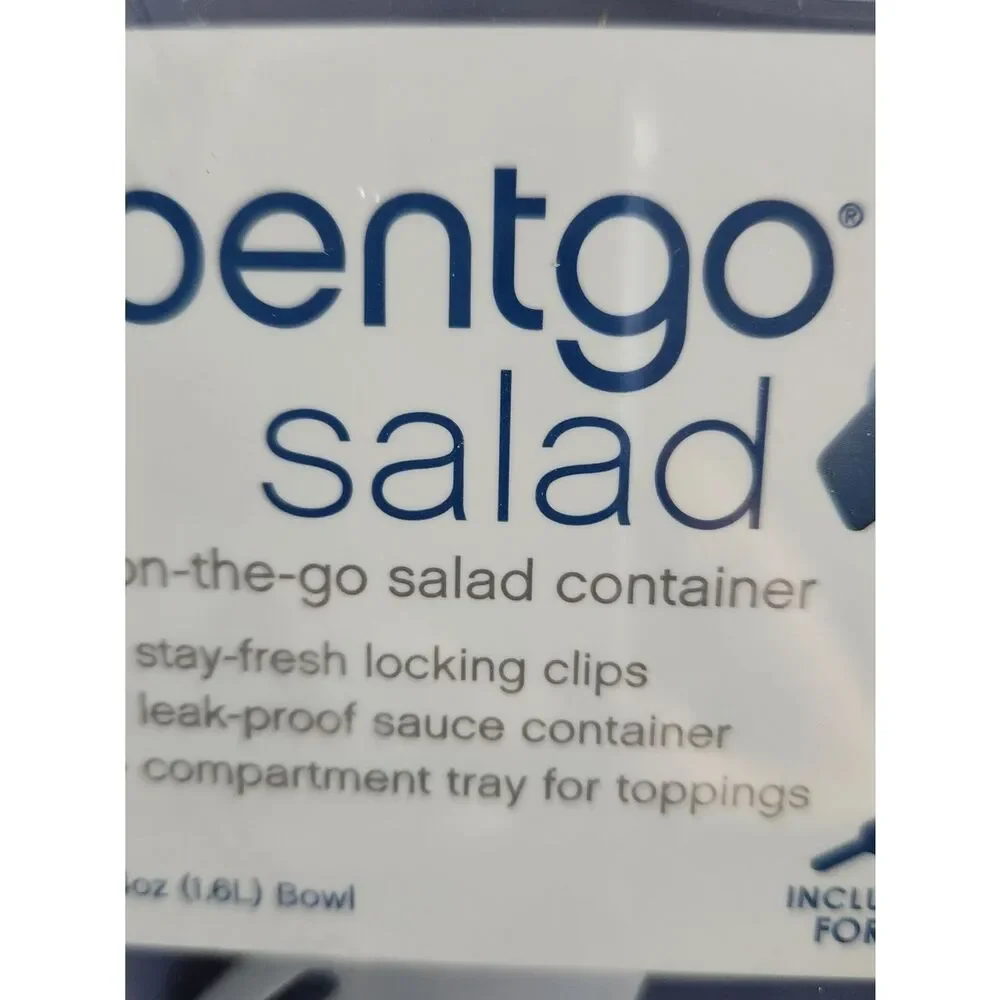Bentgo Salad On-The-Go Container - Lavender Blue 54oz Bowl Includes Fork